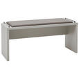 SITZBANK 120/53/40 cm Lederlook Braun, Grau  - Dunkelbraun/Braun, Design, Textil (120/53/40cm) - Dieter Knoll