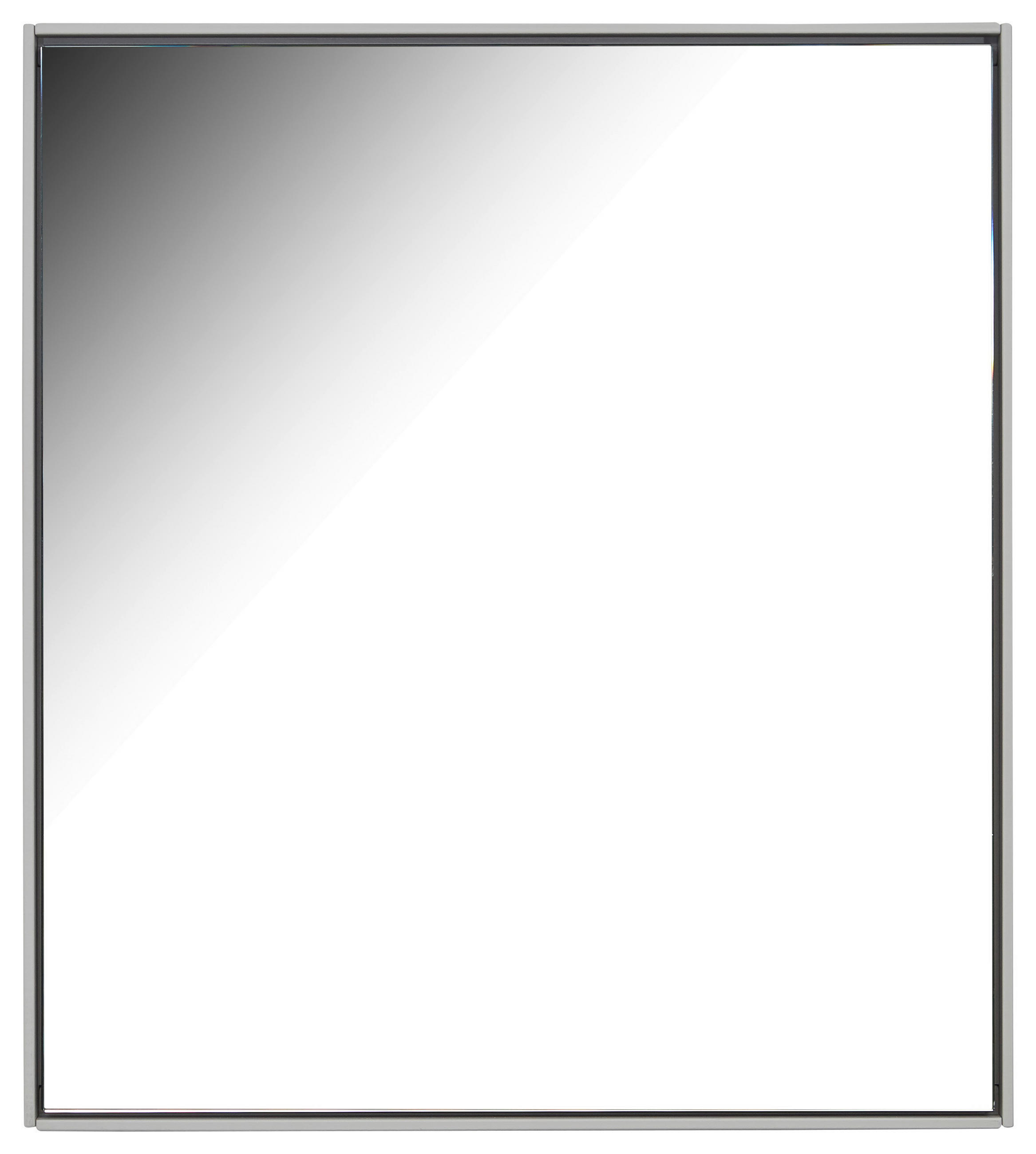 WANDSPIEGEL 61,9/69,1/5,5 cm  - Graphitfarben, Design, Glas/Holzwerkstoff (61,9/69,1/5,5cm) - Dieter Knoll