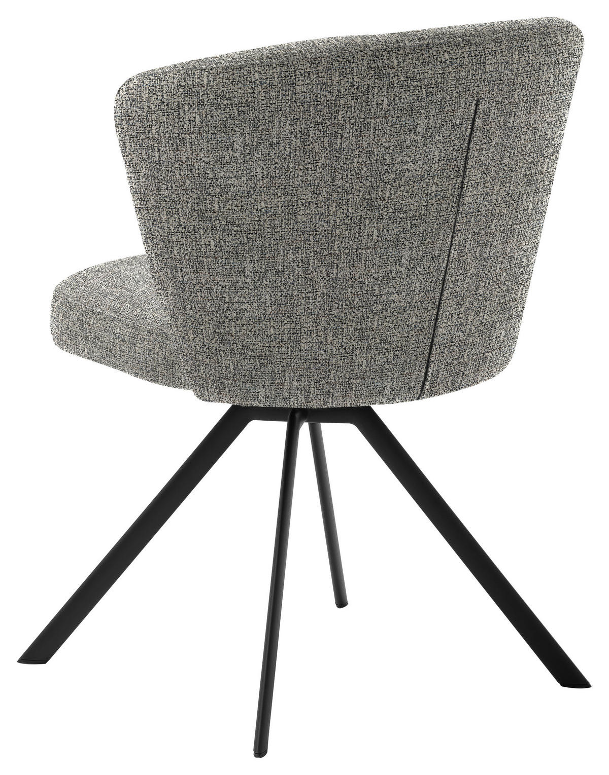 ARMLEHNSTUHL  Lederauswahl, Stoffauswahl Struktur  - Anthrazit/Grau, Design, Textil/Metall (63/83/63cm) - Schöner Wohnen