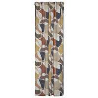SCHLAUFENVORHANG halbtransparent  - Braun, Basics, Textil (140/245cm) - Fuggerhaus