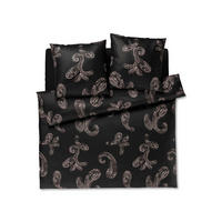 BETTWÄSCHE 3-teilig JOOP! PAISLEY Jersey 200/220 cm  - Schwarz, Basics, Textil (200/220cm) - Joop!