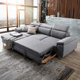 ECKSOFA in Webstoff Hellgrau  - Silberfarben/Hellgrau, Design, Textil/Metall (167/250cm) - Xora