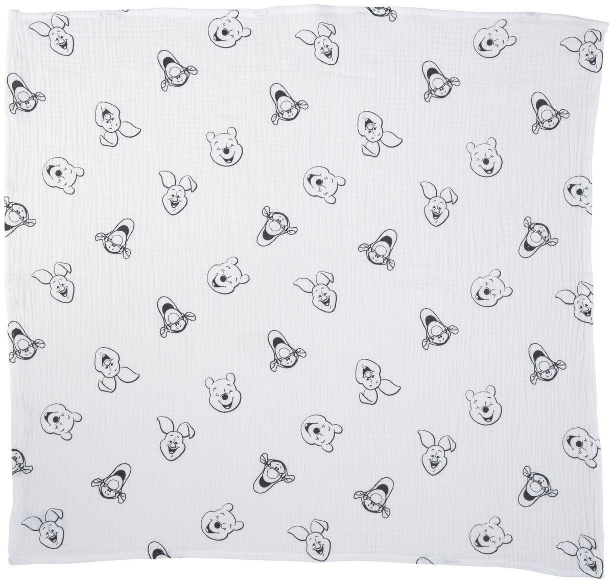 STOFFWINDELSET   Winnie Puuh 3-teilig  - Weiss/Gelb, Trend, Textil (70/70cm) - Disney