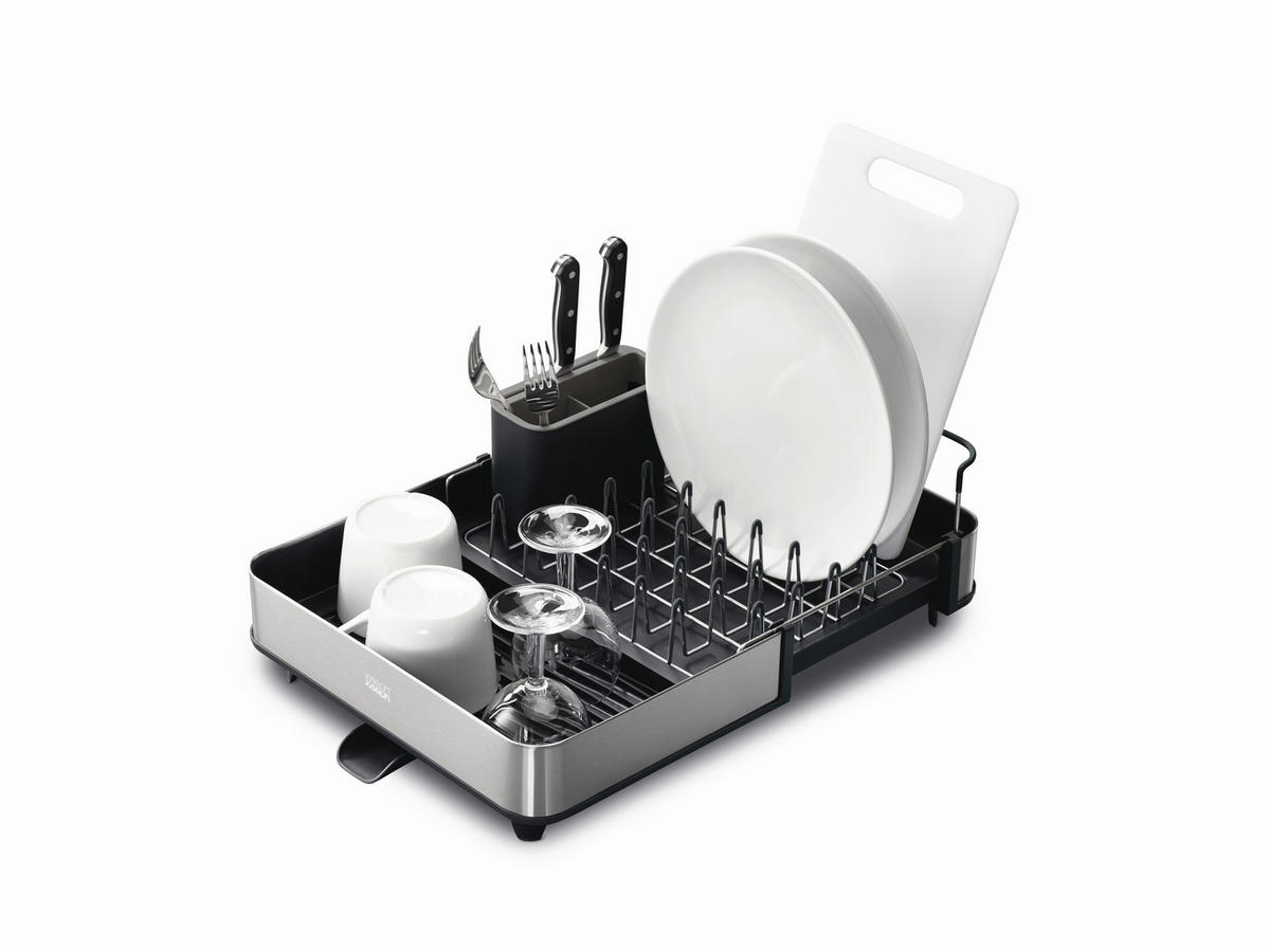 ABTROPFMATTE   - Grau Hochglanz, Basics, Kunststoff/Metall (34/35,3/16,7cm) - Joseph Joseph