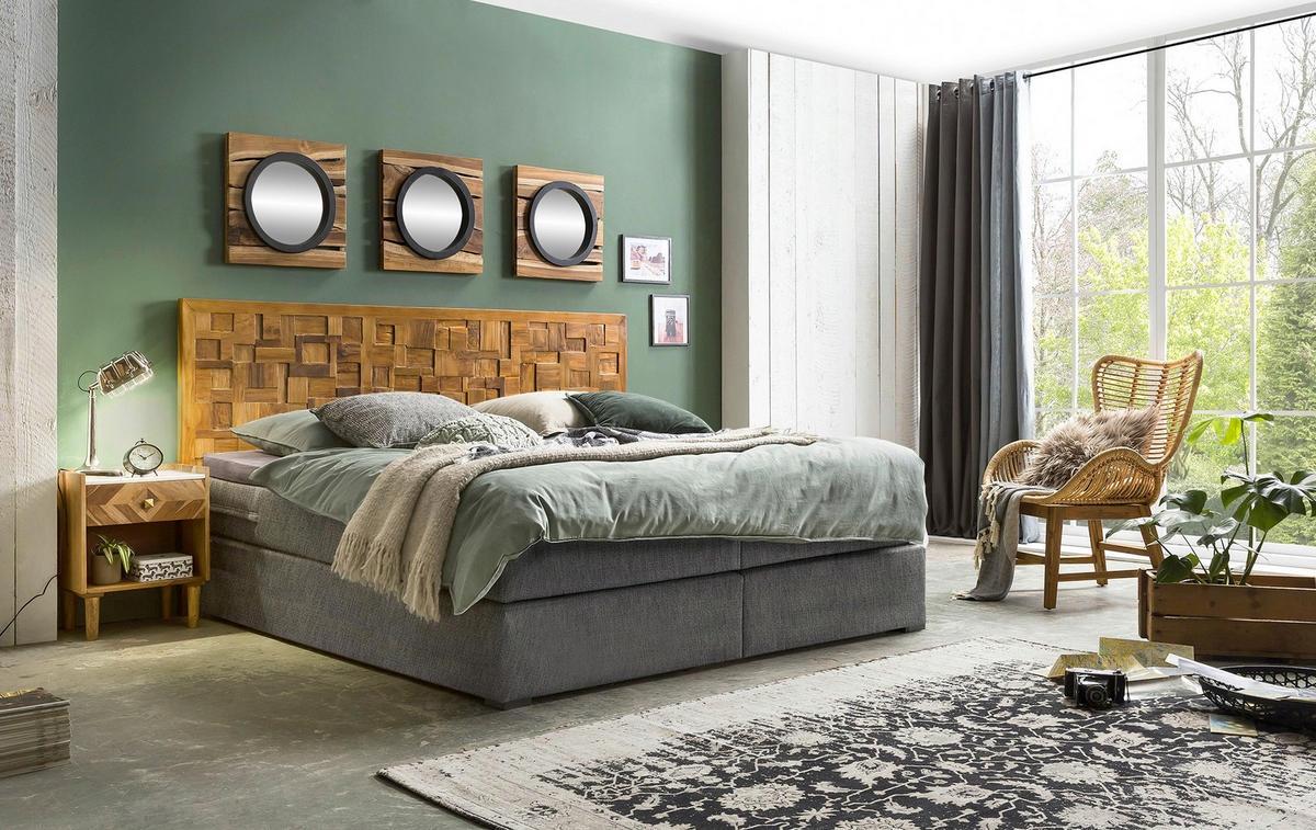 KOPFTEIL 220/120/5 cm  Naturfarben  - Naturfarben, Basics, Holz (220/120/5cm) - Livetastic