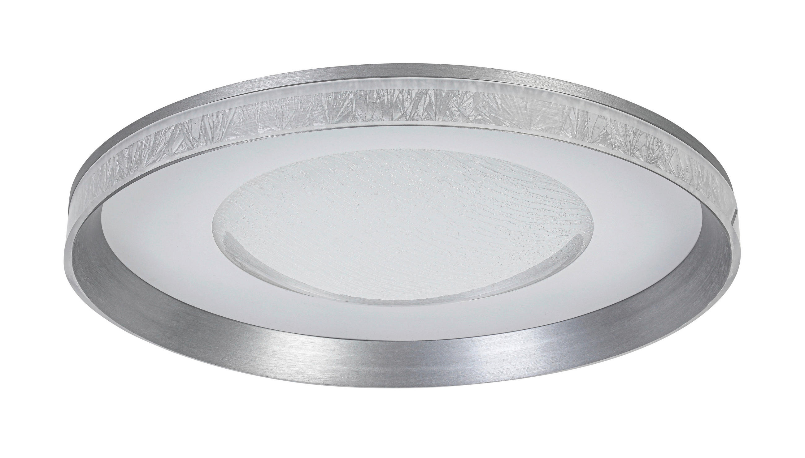 STROPNÍ LED SVÍTIDLO, 50/9 cm  - bílá/průhledné, Design, kov/plast (50/9cm) - Novel
