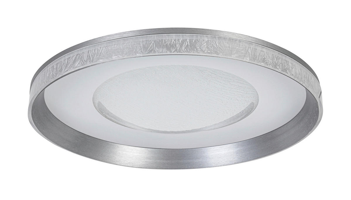 STROPNÍ LED SVÍTIDLO, 50/9 cm  - bílá/průhledné, Design, kov/plast (50/9cm) - Novel