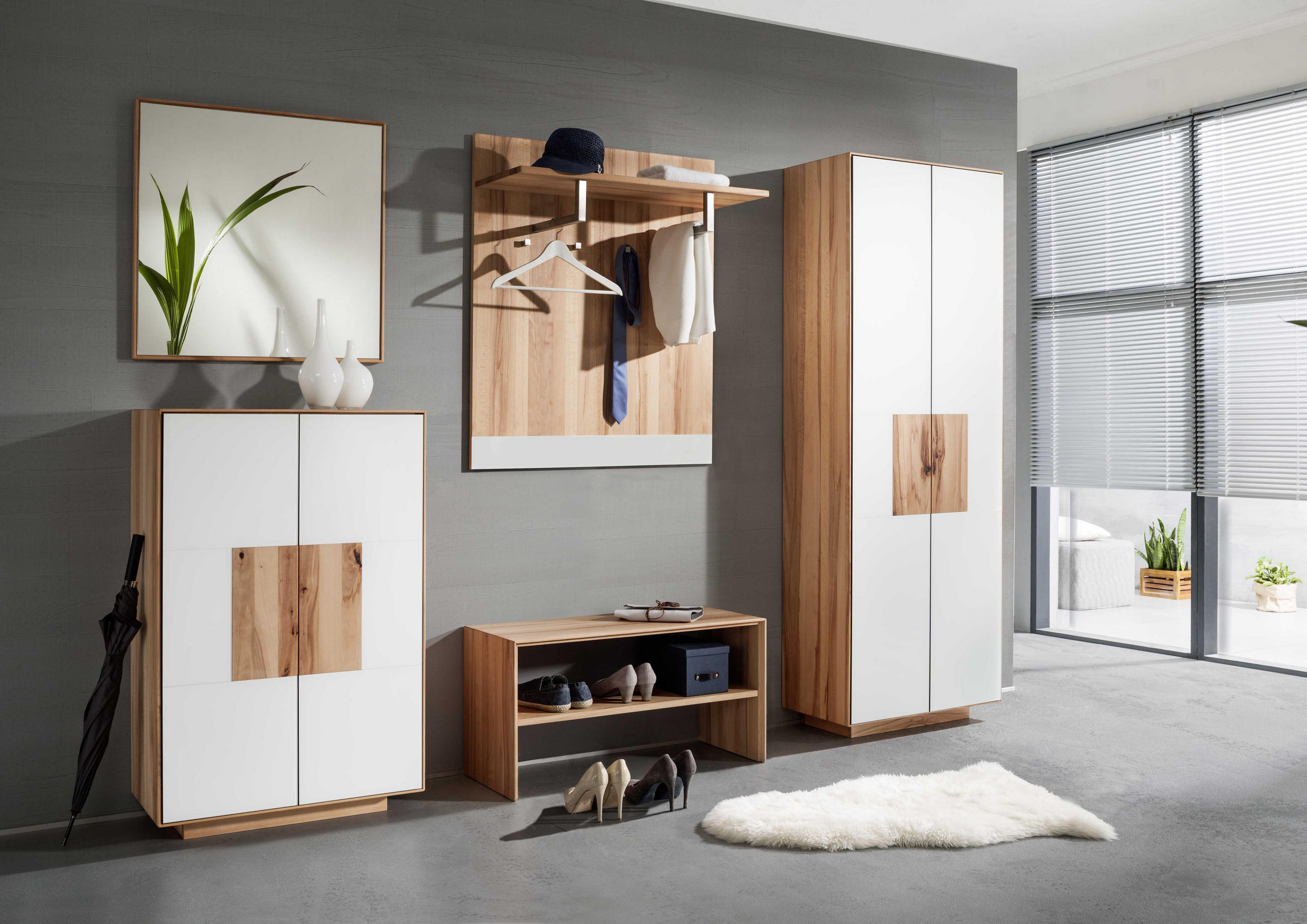 GARDEROBENBANK  in 88/46/37 cm  - Buchefarben, MODERN, Holz (88/46/37cm) - Linea Natura
