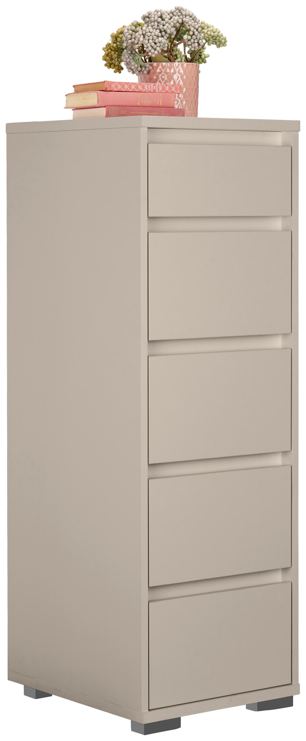 KOMMODE  in 40/120/48 cm  - Kaschmir/Anthrazit, Design, Holzwerkstoff/Kunststoff (40/120/48cm) - Carryhome