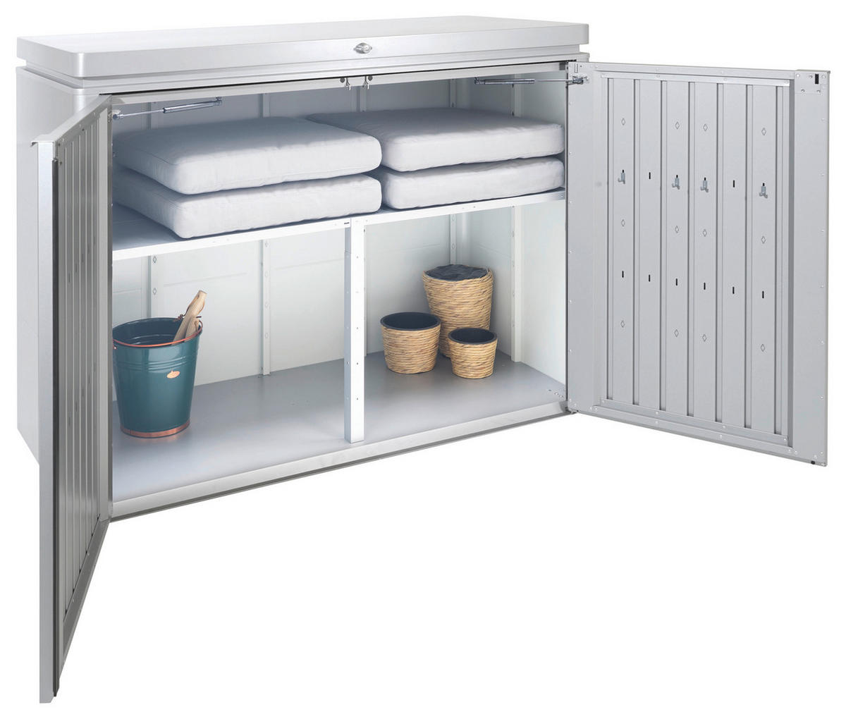 ZWISCHENBODEN - Silberfarben, Design, Metall (97/53,5/74cm) - Biohort