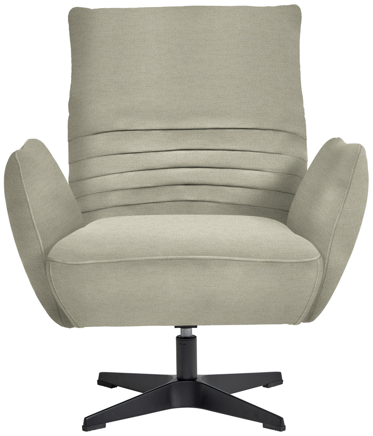 SESSEL in Chenille Beige  - Beige/Schwarz, Design, Textil/Metall (60/94/86cm) - Dieter Knoll