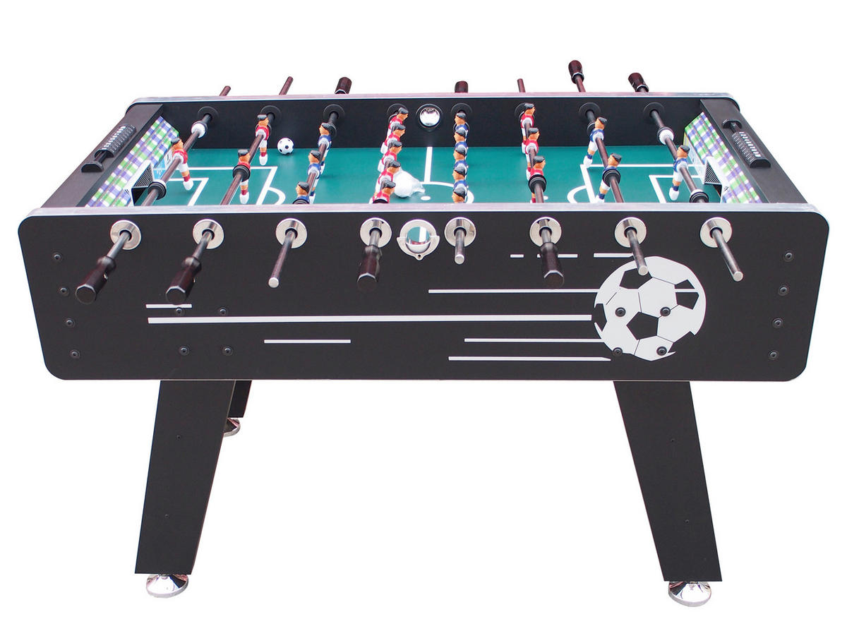 Tischfußball Arena - Schwarz, Basics, Holz (75/88/141cm) - Ambia Garden