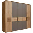 DREHTÜRENSCHRANK 251,9/223,3/62 cm 5-türig  - Eichefarben/Braun, Natur, Holz/Holzwerkstoff (251,9/223,3/62cm) - Valnatura