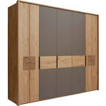 DREHTÜRENSCHRANK 251,9/223,3/62 cm 5-türig  - Eichefarben/Braun, Natur, Holz/Holzwerkstoff (251,9/223,3/62cm) - Valnatura