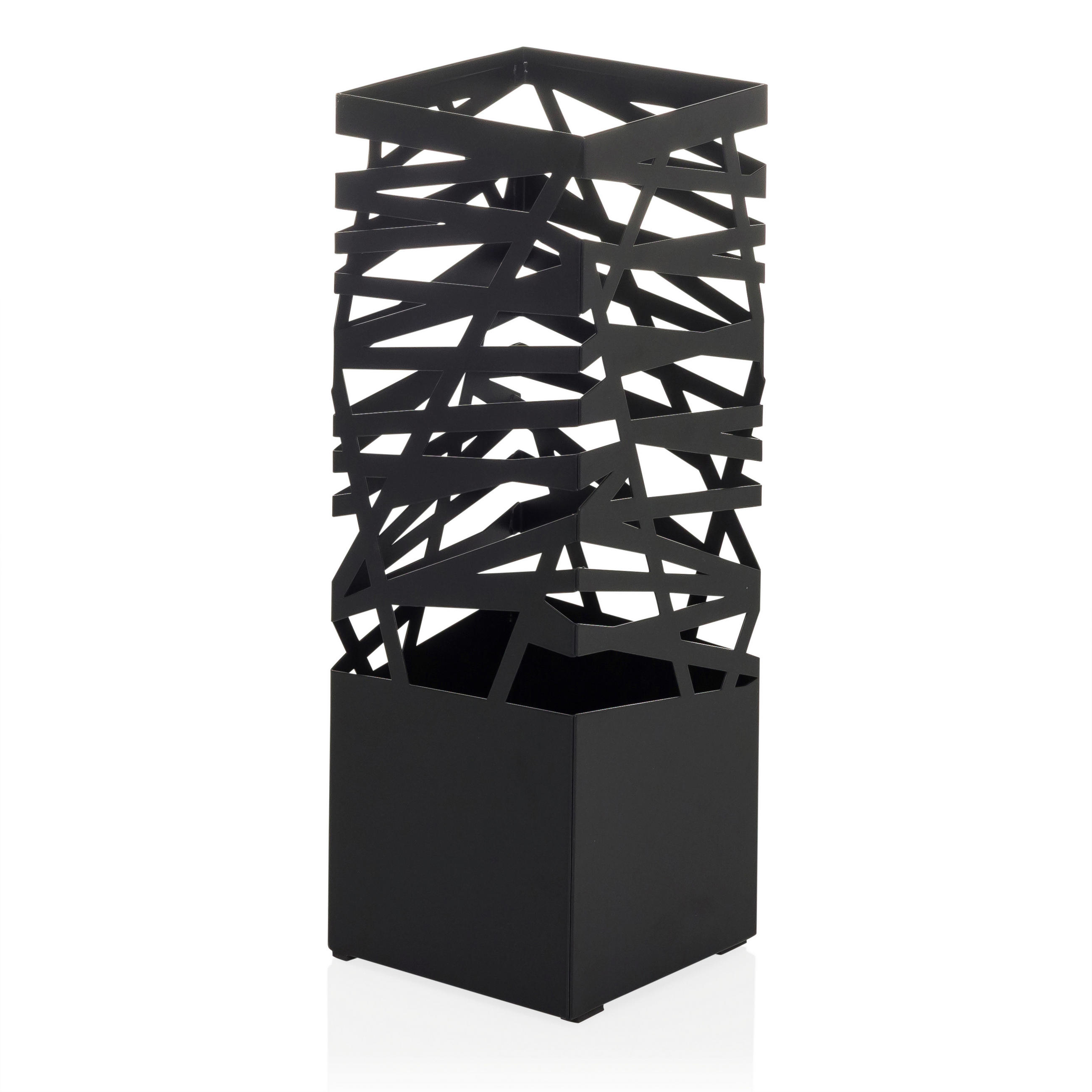 SCHIRMSTÄNDER Metall Schwarz  - Schwarz, MODERN, Metall (15/43/15cm) - MID.YOU