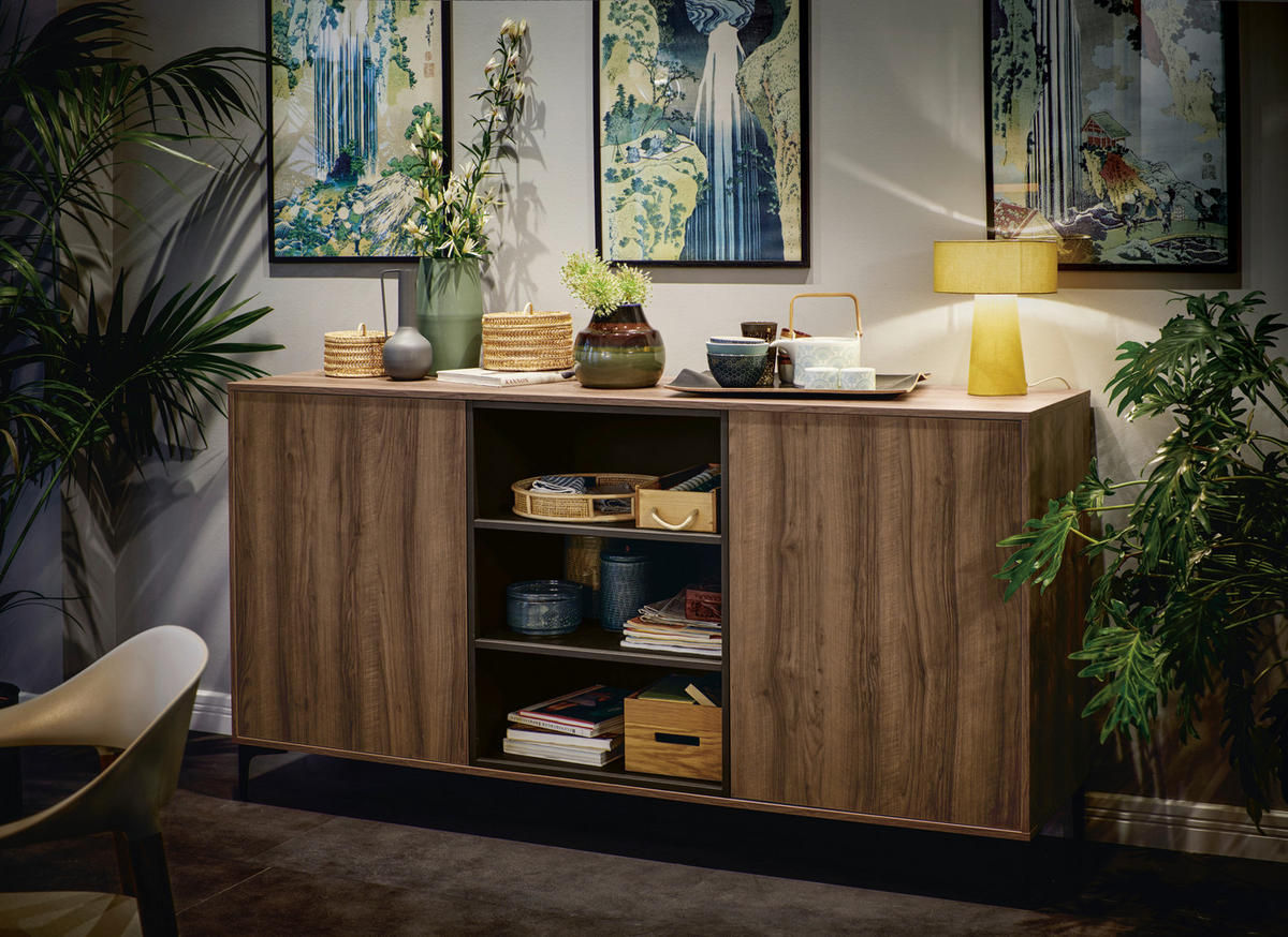 EINBAUKÜCHE   - Mokka, Design, Holzwerkstoff - Schüller