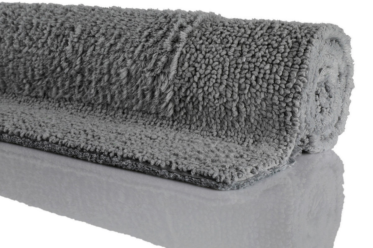 BADTEPPICH Grau 70/120 cm  - Grau, Basics, Textil (70/120cm) - WECON HOME BASIC