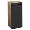 UNTERSCHRANK 34/72/31 cm   - Eichefarben/Schwarz, Basics, Holzwerkstoff/Kunststoff (34/72/31cm) - MID.YOU