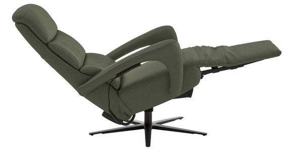 RELAXSESSEL in Leder Dunkelgrün  - Dunkelgrün/Schwarz, Design, Leder/Metall (76/110/86cm) - Dieter Knoll