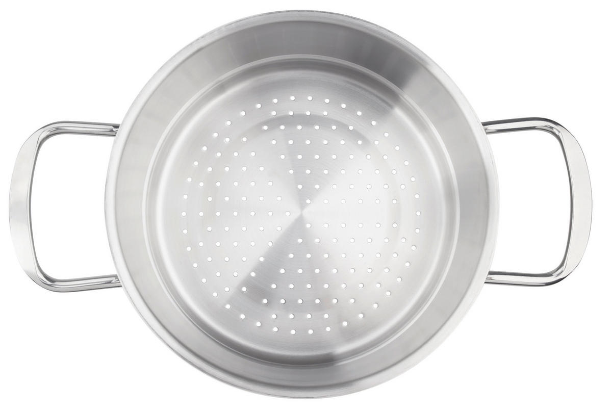 Accesoriu gătit la aburi 2,5 l 20 cm  - culoare inox, Design, metal (20cm) - Chefkoch+Fackelmann
