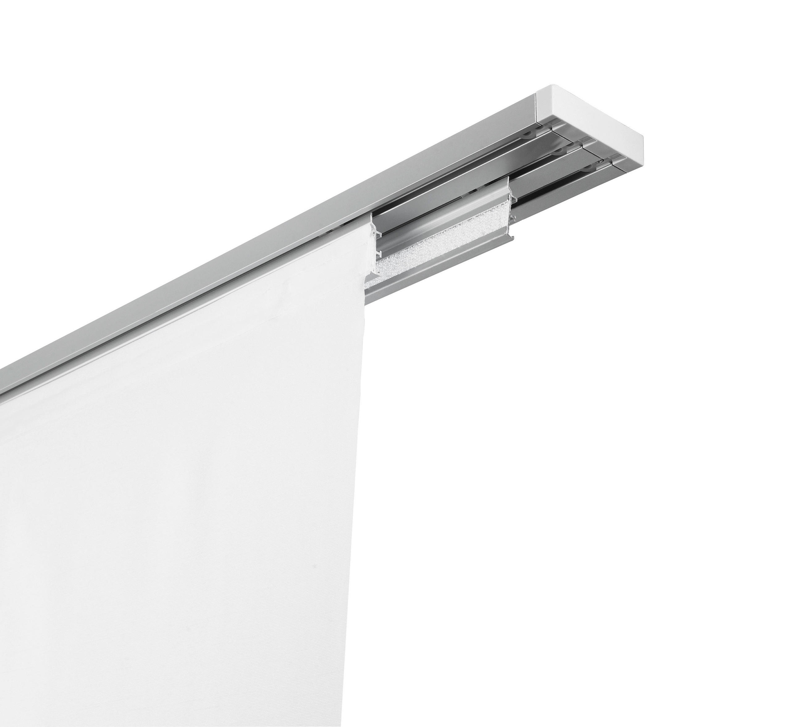 KOLEJNICE NA PANELOVÝ ZÁVĚS  240 cm - barvy hliníku, Design, kov (240cm) - Homeware