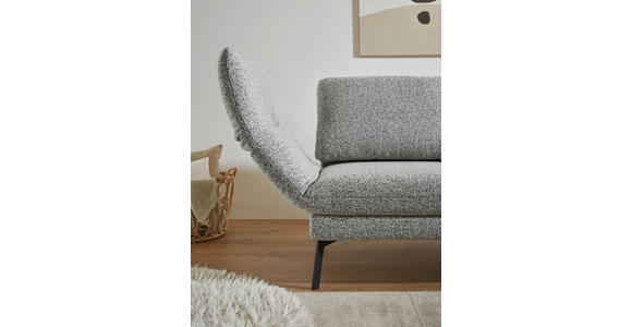 ECKSOFA  in Flachgewebe Blaugrau  175-224/255-365 cm  - Blaugrau/Schwarz, Design, Textil/Metall (175-224/255-365cm) - Dieter Knoll