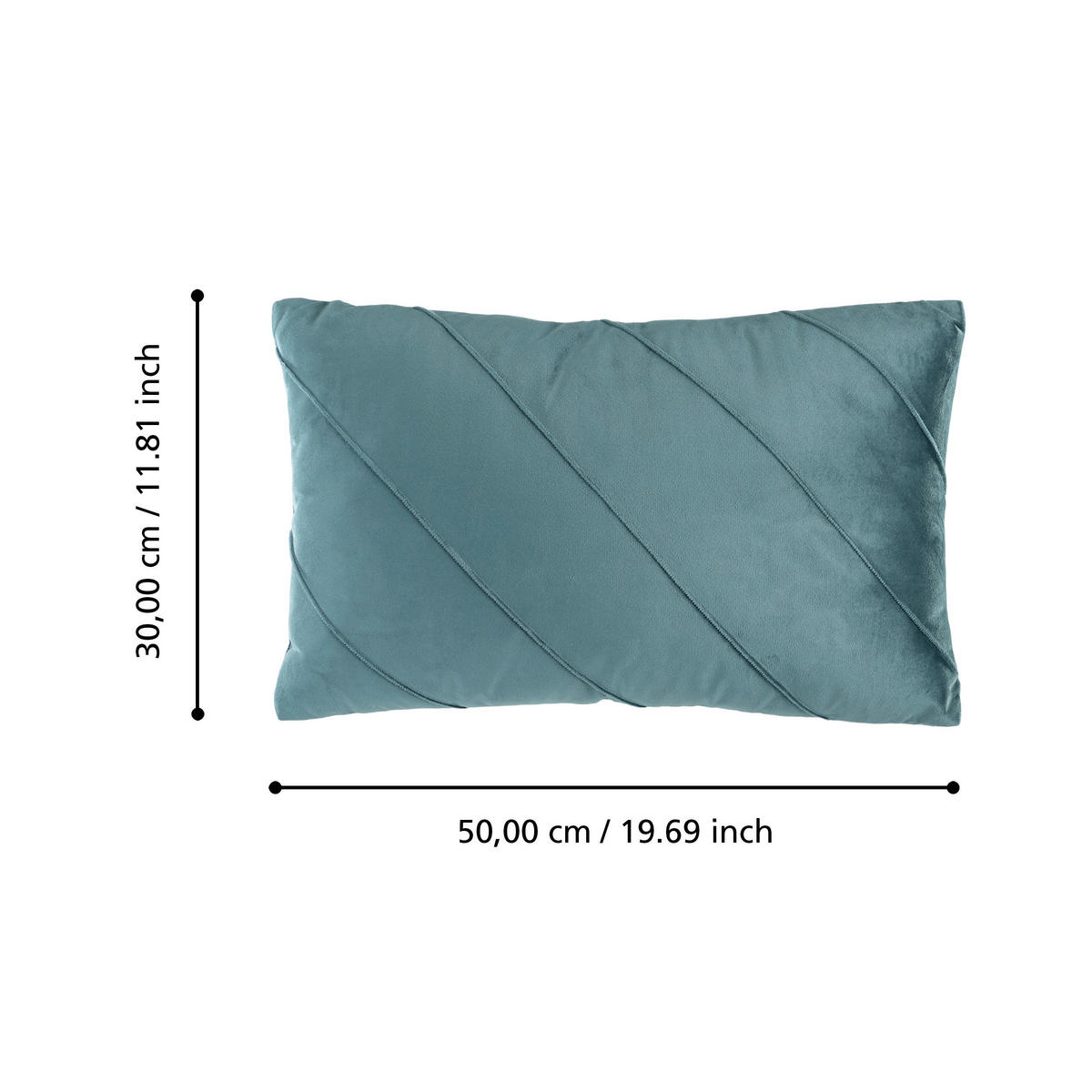 ZIERKISSEN  30/50 cm   - Petrol, Design, Textil (30/50cm) - Eglo