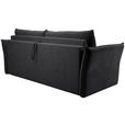 SCHLAFSOFA Webstoff Anthrazit  - Anthrazit/Schwarz, KONVENTIONELL, Kunststoff/Textil (220/89/104cm) - Carryhome