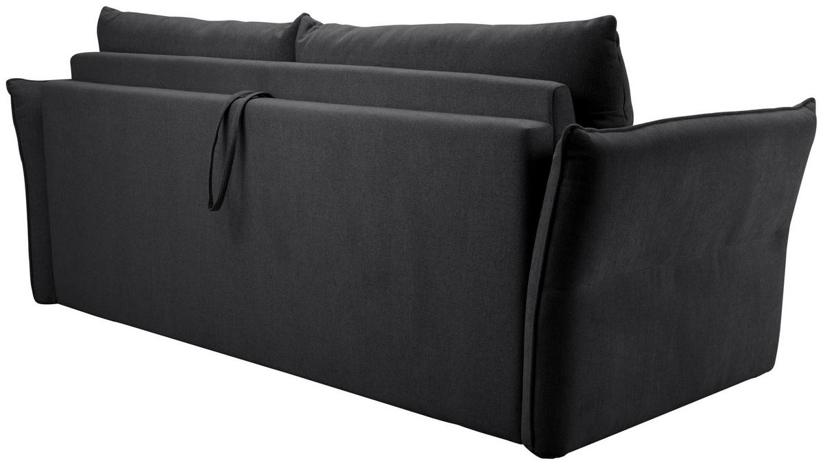 SCHLAFSOFA Webstoff Anthrazit  - Anthrazit/Schwarz, KONVENTIONELL, Kunststoff/Textil (220/89/104cm) - Carryhome