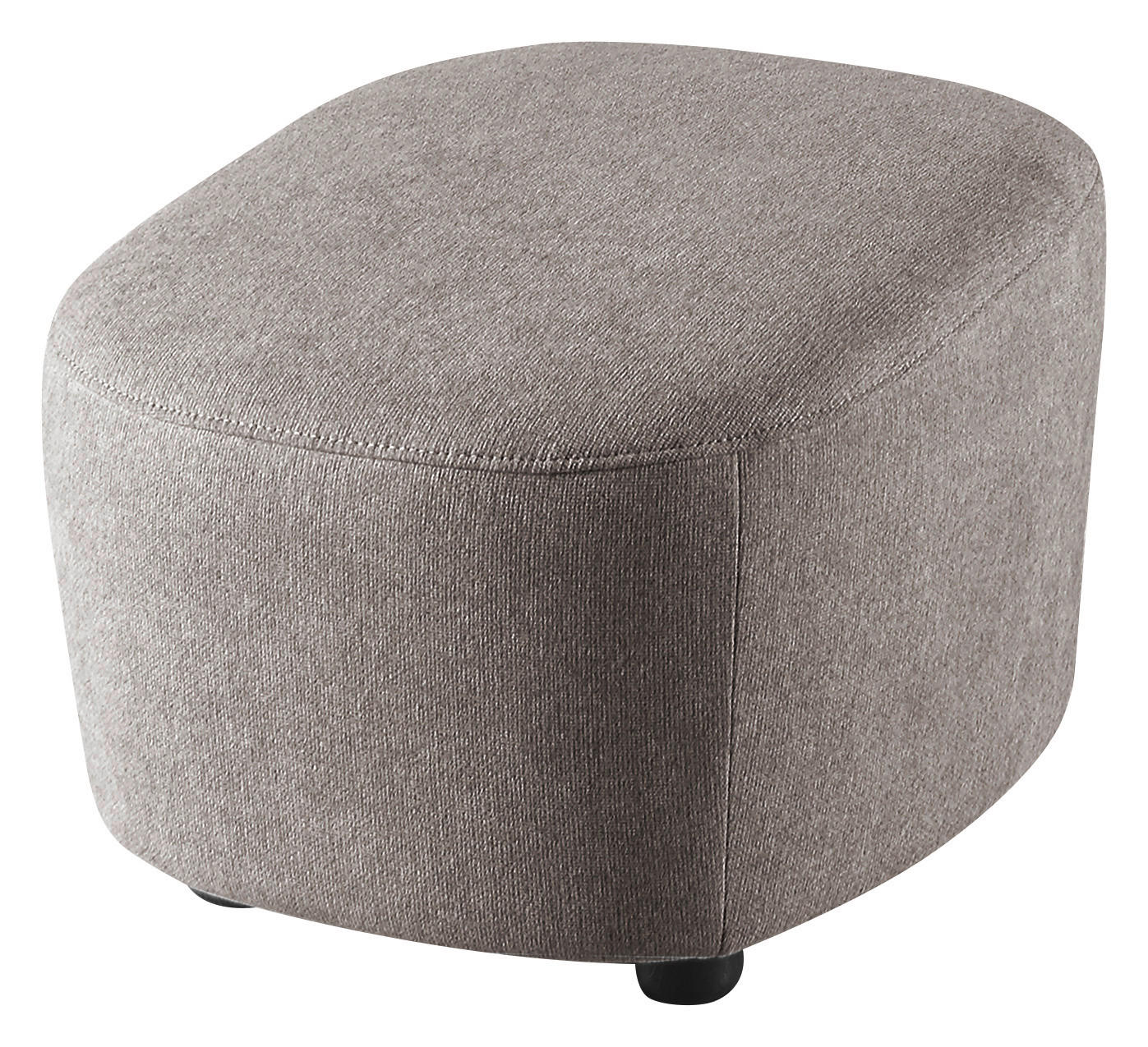 HOCKER Webstoff Grau  - Schwarz/Grau, Design, Kunststoff/Textil (54/41/57cm) - SetOne by Musterring