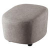 HOCKER Webstoff Grau  - Schwarz/Grau, Design, Kunststoff/Textil (54/41/57cm) - SetOne by Musterring