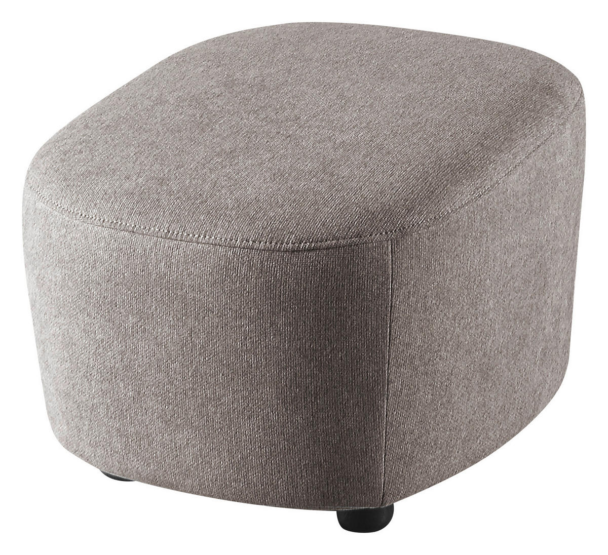 HOCKER Webstoff Grau  - Schwarz/Grau, Design, Kunststoff/Textil (54/41/57cm) - SetOne by Musterring