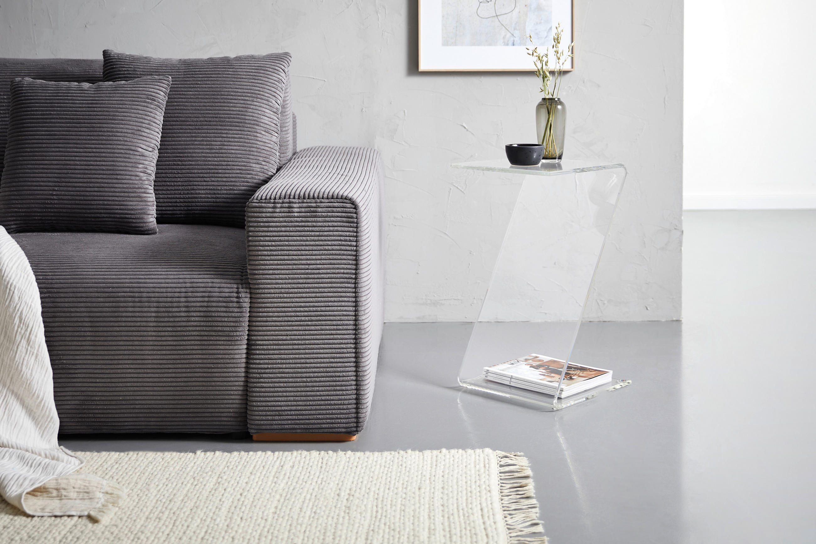 BEISTELLTISCH 33/33/60 cm Klar  - Klar, Design, Kunststoff (33/33/60cm) - Xora