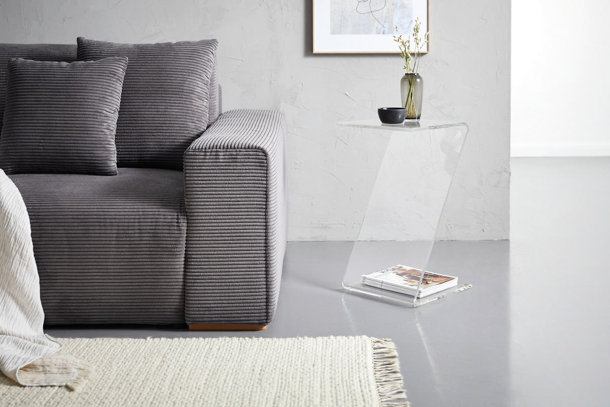 ODKLÁDACÍ STOLEK, čiré, plast, 33/33/60 cm - čiré, Design, plast (33/33/60cm) - Xora