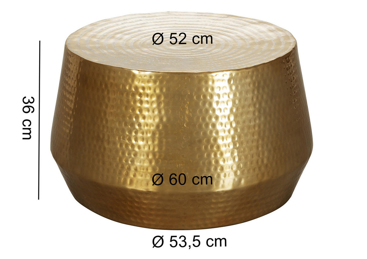 MIZICA, zlate barve  - zlate barve, Trendi, kovina (60/60/36cm) - MID.YOU