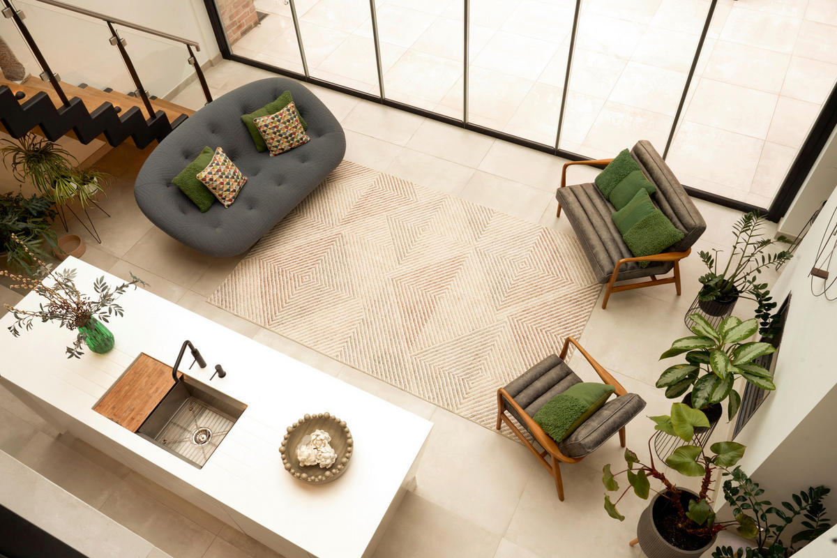 FLACHWEBETEPPICH 200/290 cm Lumo Beige  - Beige, Design, Kunststoff/Textil (200/290cm) - wash+dry