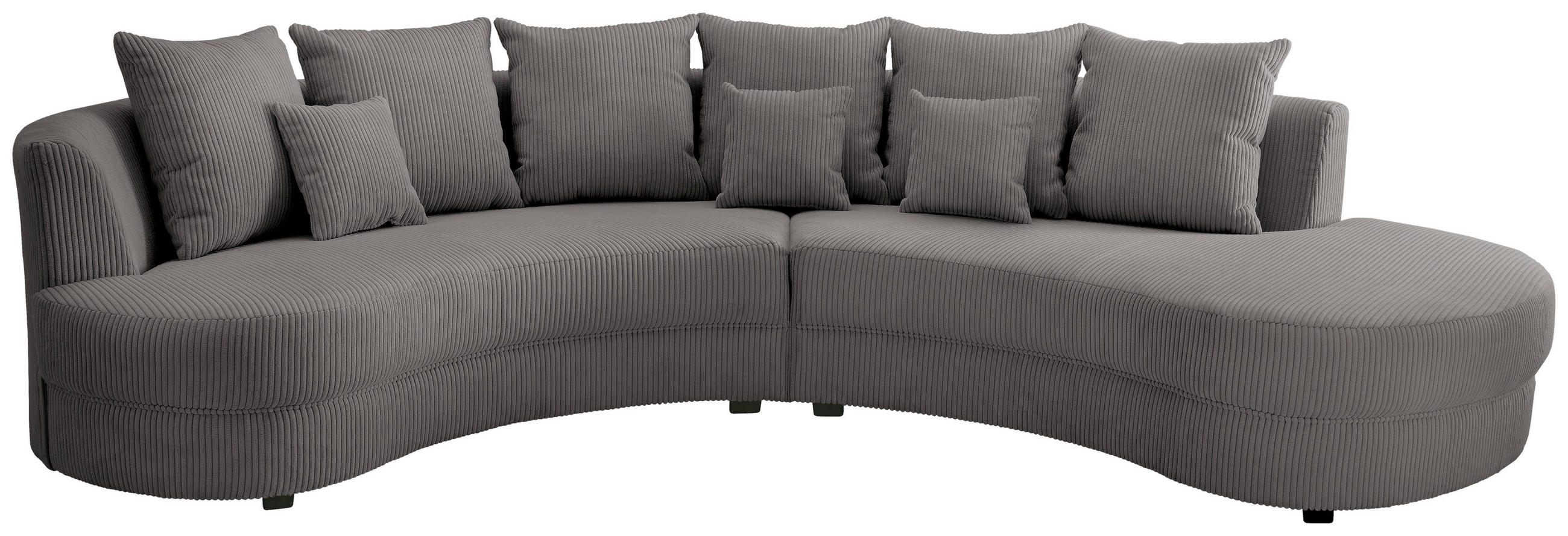 SOFFA i textil grå  - grå/svart, Design, textil/plast (300/160cm) - Livetastic