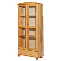 VITRINE  in massiv Kiefer Naturfarben  - Klar/Naturfarben, Natur, Glas/Holz (85/189/35cm) - Livetastic