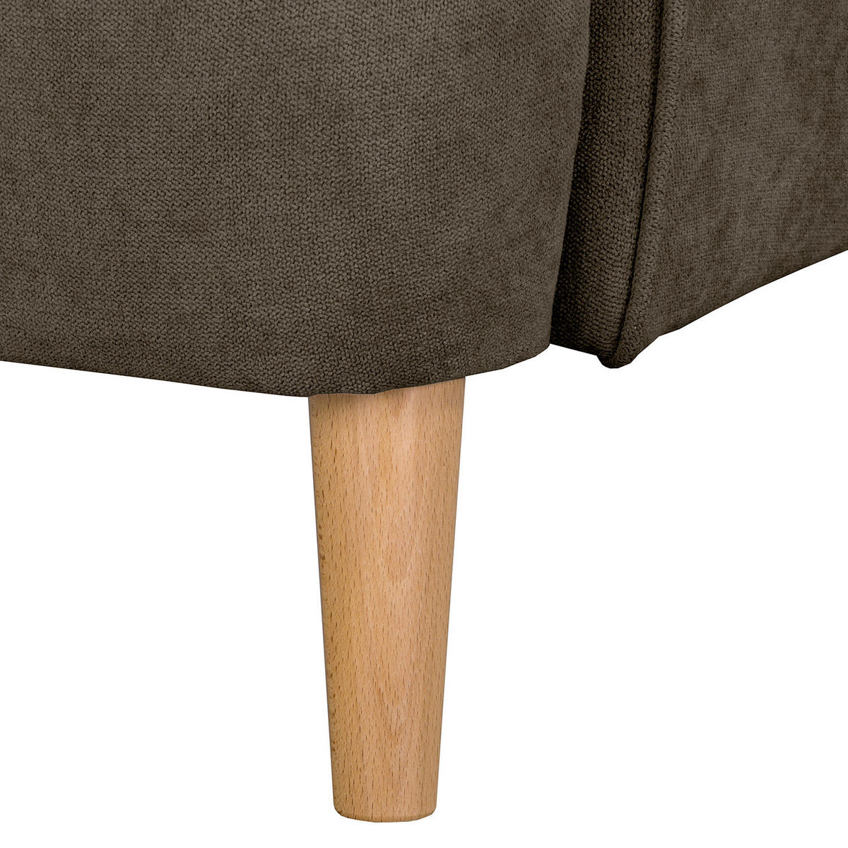 OHRENSESSEL Mikrofaser Braun  - Naturfarben/Braun, Design, Holz/Textil (87/105/90cm) - Livetastic