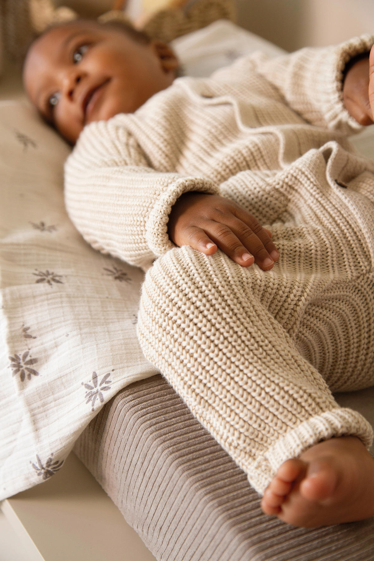 WICKELAUFLAGENBEZUG - Grau, Basics, Textil (32/20/4cm) - Witlof for Kids