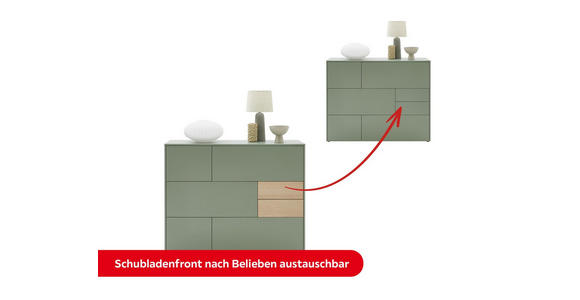 HIGHBOARD  in 139/109/41 cm  - Eichefarben/Schwarz, Design, Holzwerkstoff/Kunststoff (139/109/41cm) - Voleo