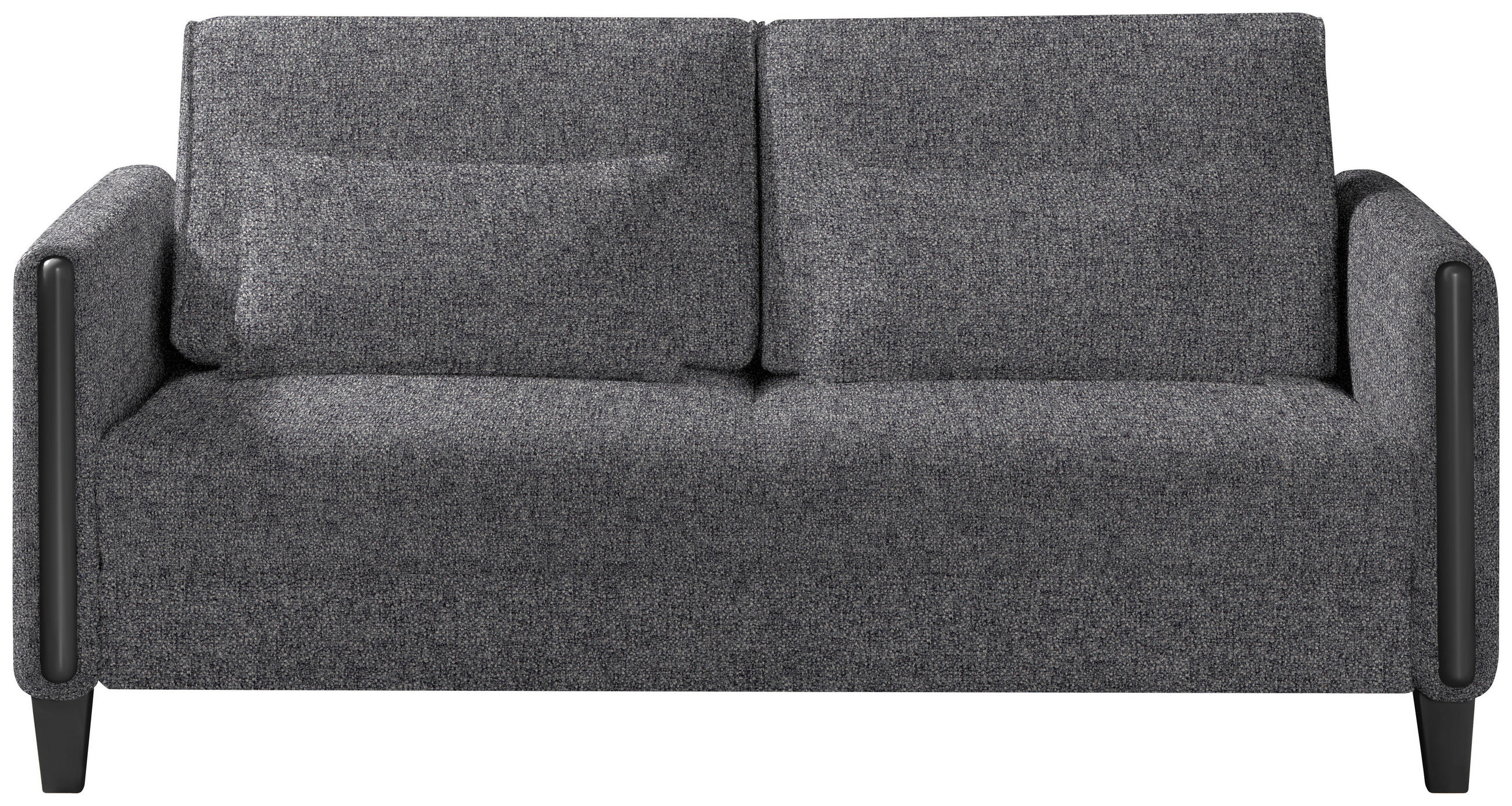SCHLAFSOFA in Holz, Textil Grau, Schwarz  - Schwarz/Grau, Design, Holz/Textil (174/88/104cm) - Niels Andersson