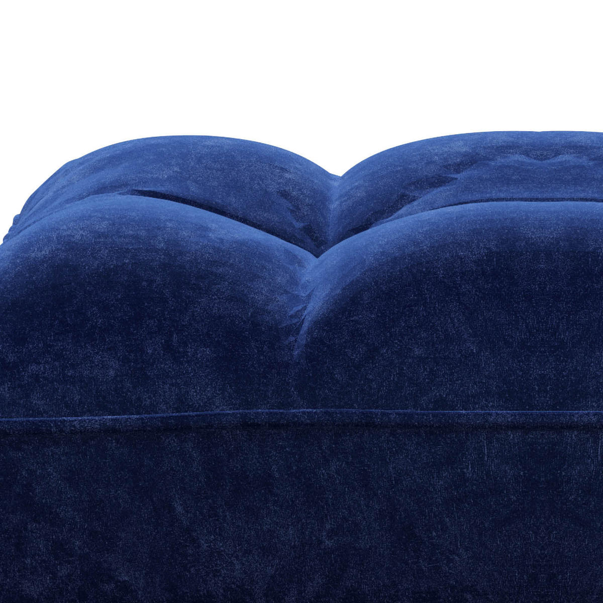 HOCKER PLAYBOY Samt Blau  - Blau, KONVENTIONELL, Holz/Textil (88/43,5/57cm) - Playboy