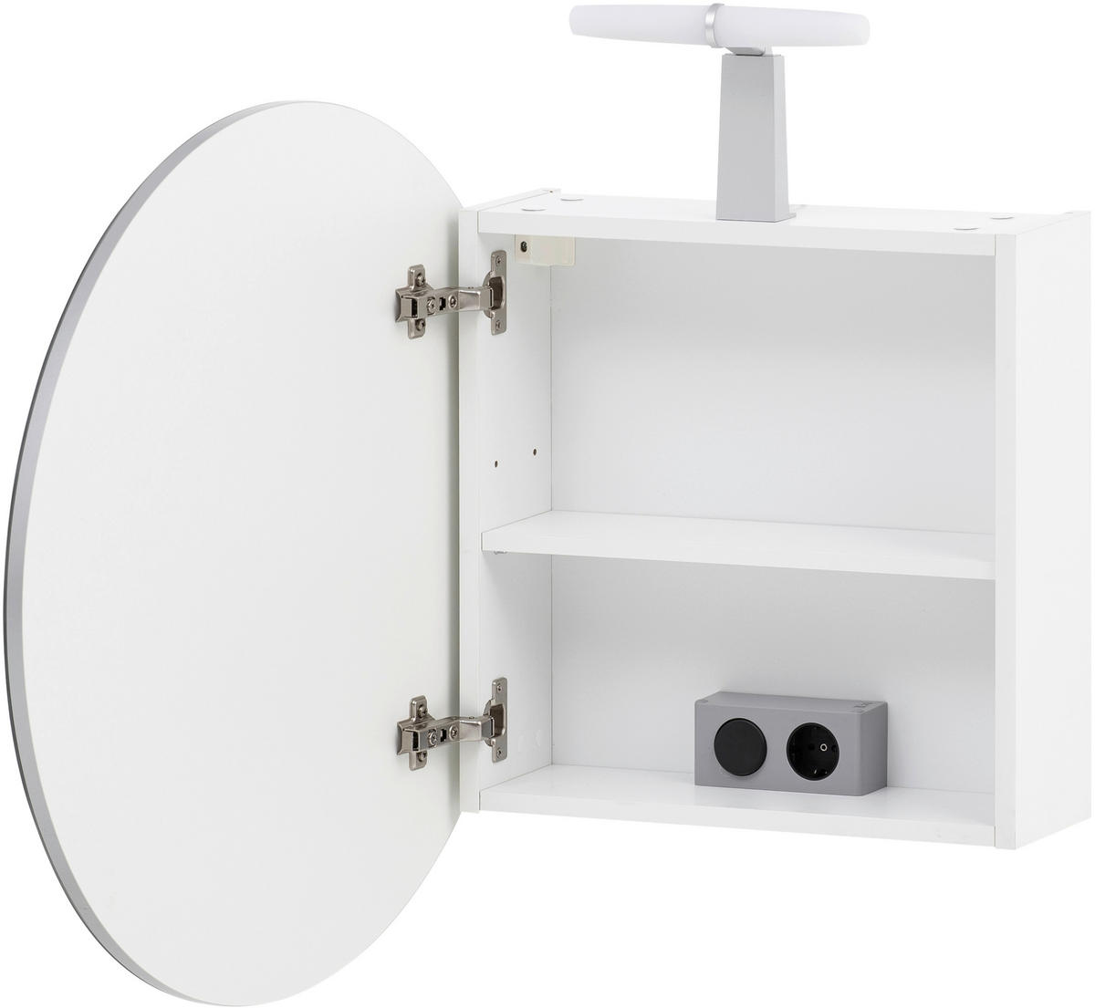 SPIEGELSCHRANK 65/68,3/15,7 cm  - Weiß, MODERN, Glas/Holzwerkstoff (65/68,3/15,7cm) - Stylife