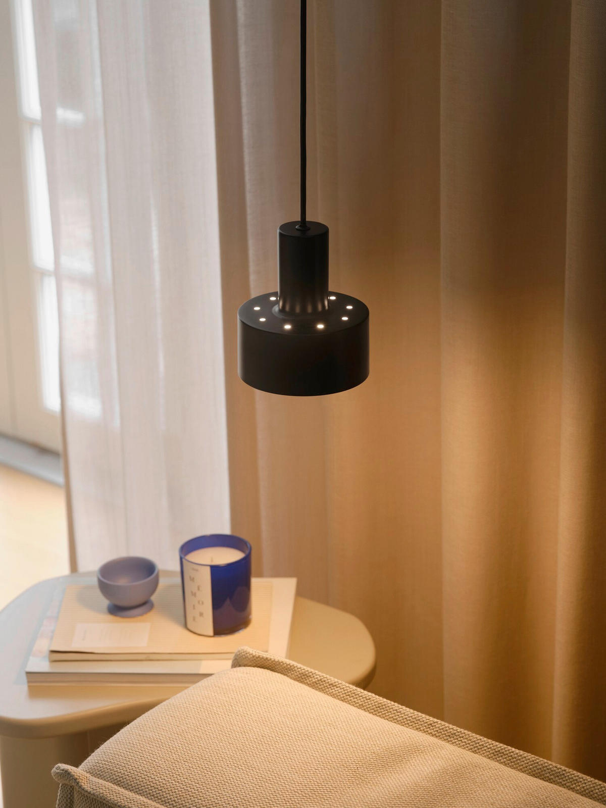 HÄNGELEUCHTE 12,5/14,5 cm   - Schwarz, Design, Metall (12,5/14,5cm) - Nordlux