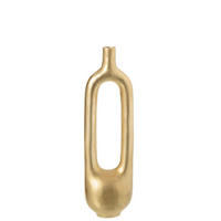 DEKOVASE  - Goldfarben, Basics, Metall (15,5/11/51cm)
