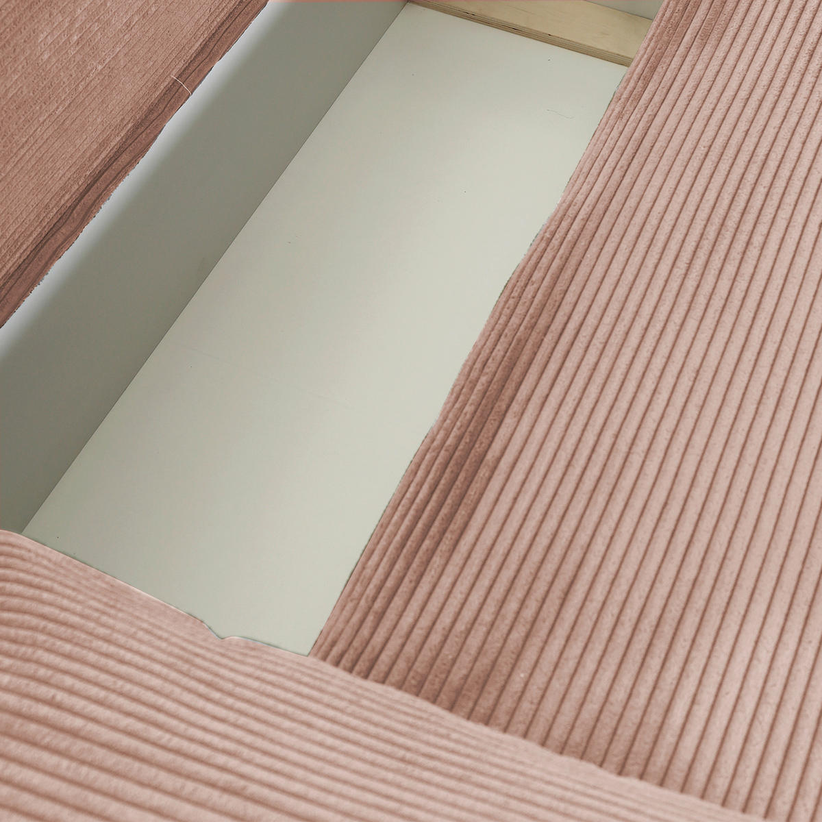 SAROKKANAPÉ textil fáradt rózsaszín  - fáradt rózsaszín/fekete, Konventionell, műanyag/textil (266/180cm) - MID.YOU
