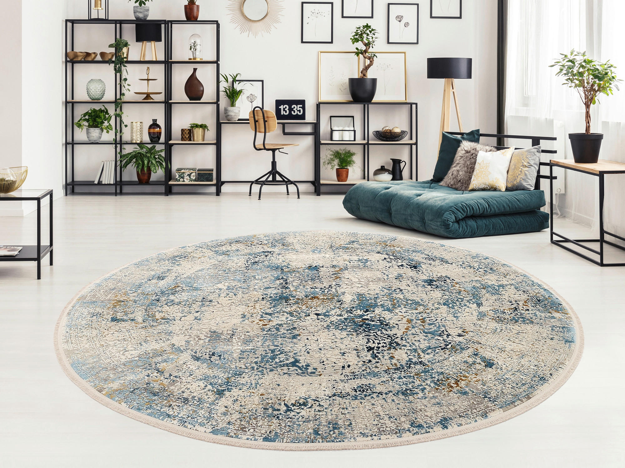 WEBTEPPICH 240 cm Avignon Blau, Grau  - Blau/Grau, Design, Textil (240cm) - Dieter Knoll