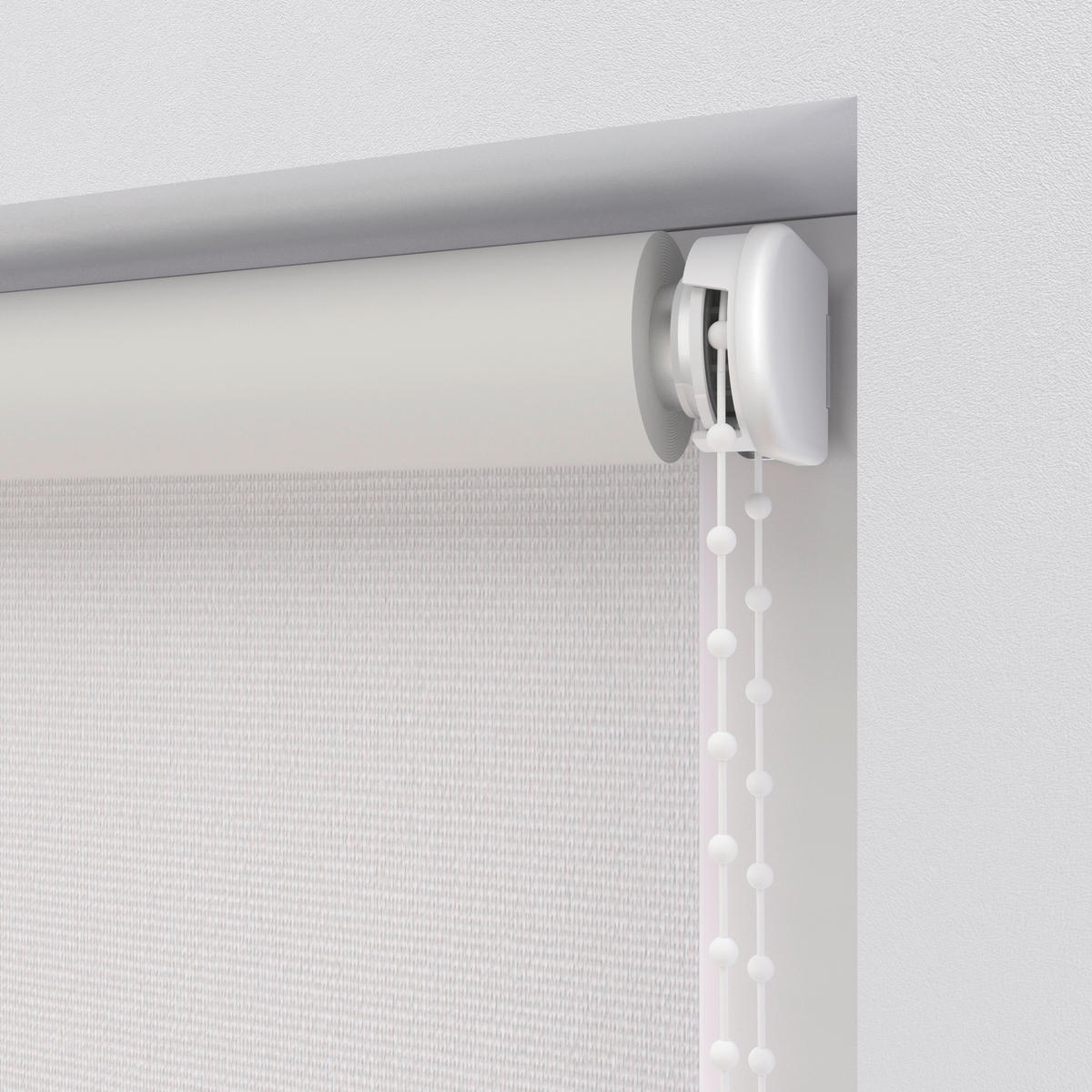 VERDUNKELUNGSROLLO 90/275 cm  - Weiß, Design, Textil (90/275cm)