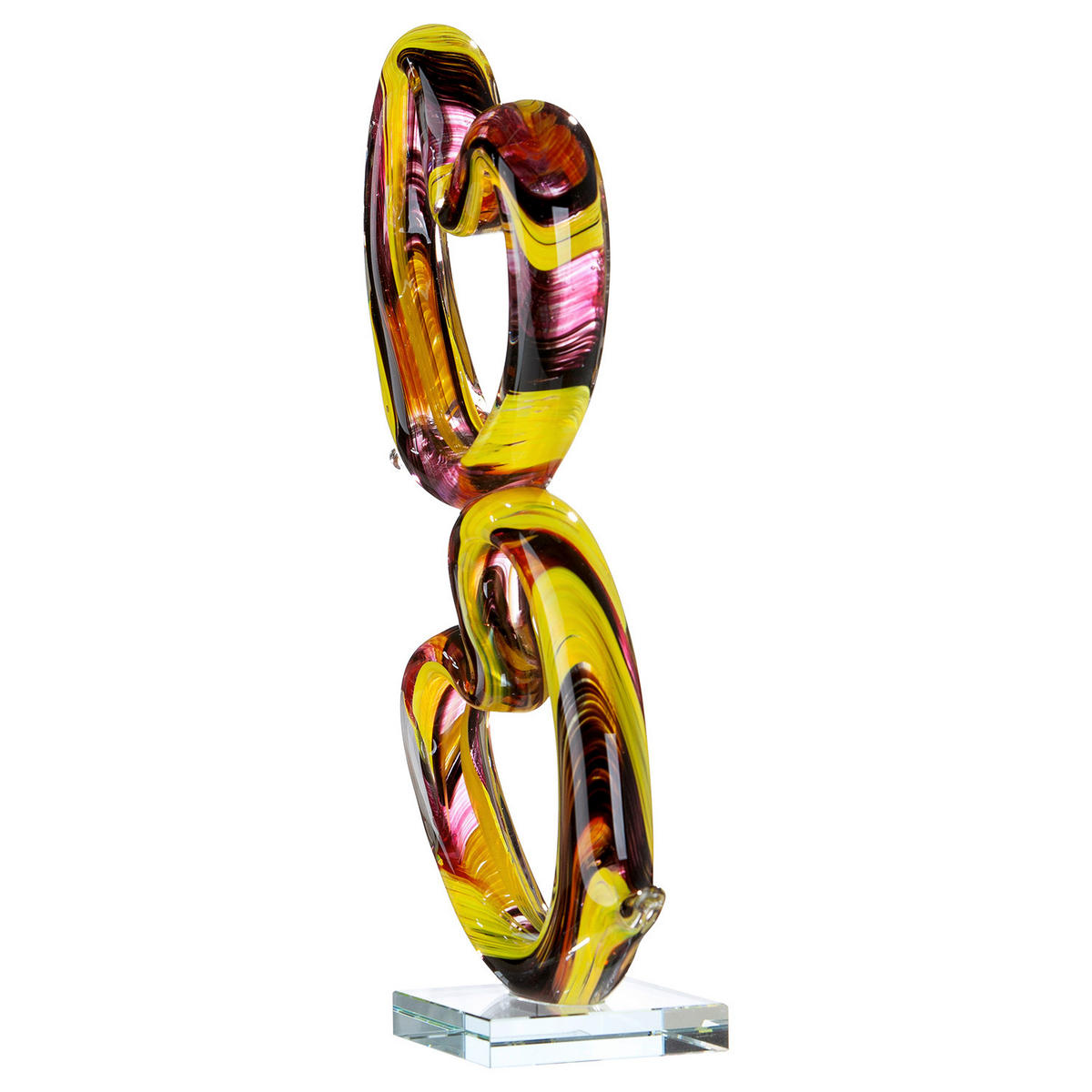 DEKOHERZ - Gelb/Rot, Basics, Glas (22/40/10cm)